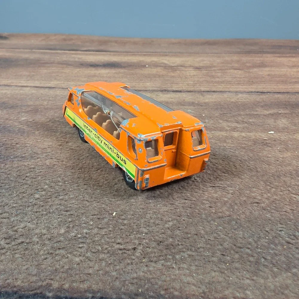 Corgi Inter-City Mini-Bus Kids OS Orange Good Vintage Diecast Toy Great Britain